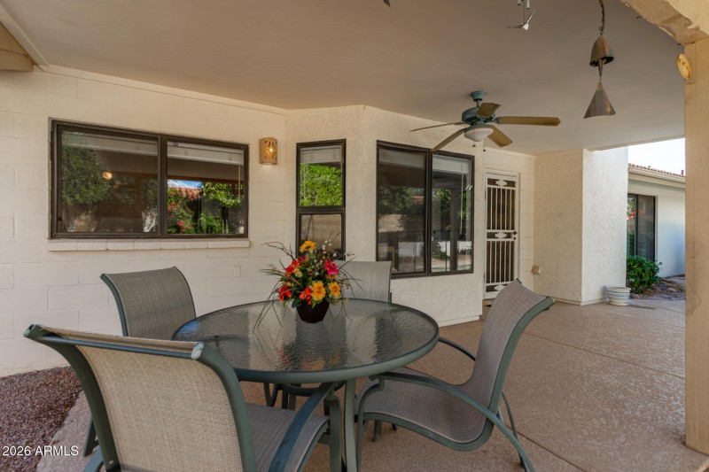 Expanded Covered Patio!