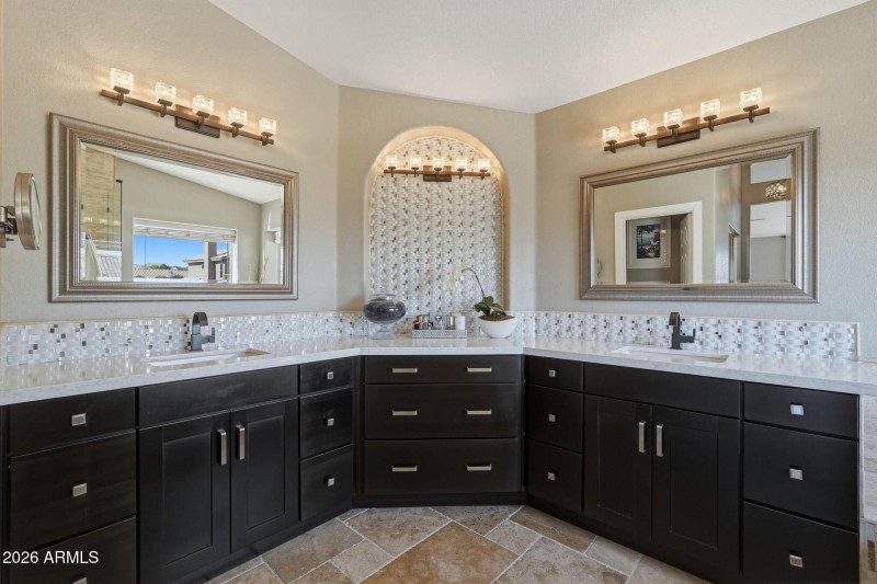 Master bath vanity
