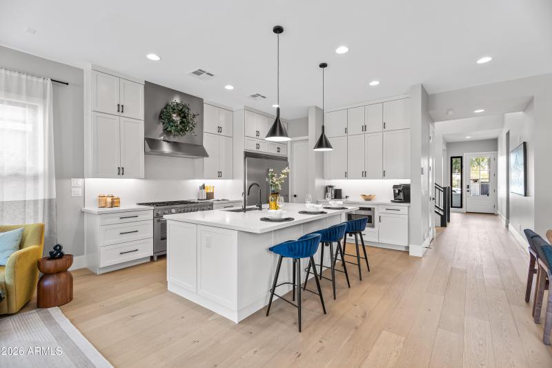 Kitchen features large walk-in pantry
