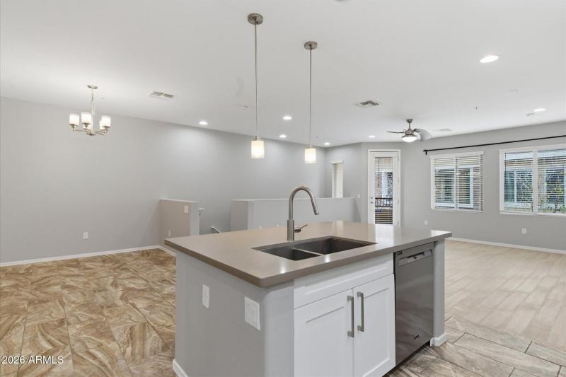 Kitchen to Dining and Great Room