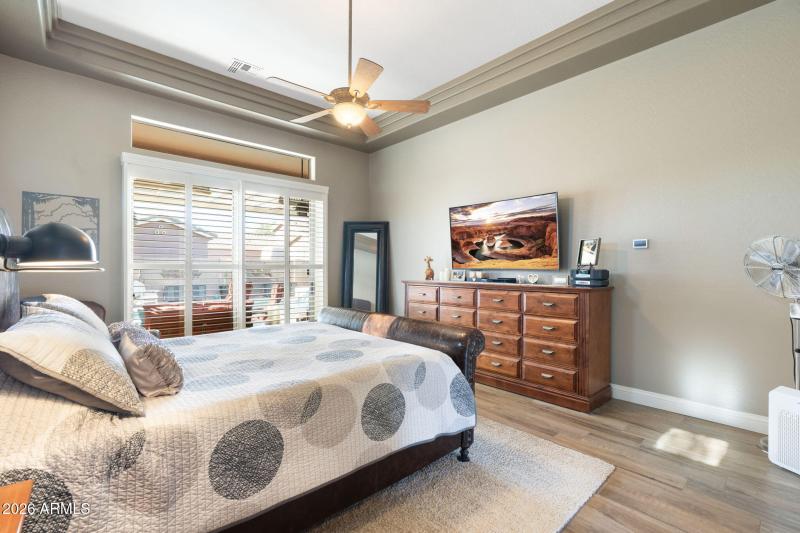 Tray Ceiling in Master Bedroom