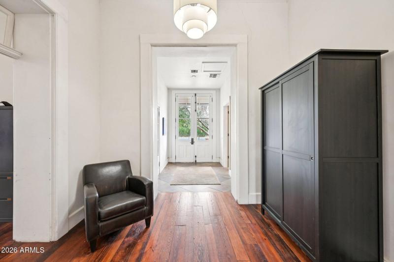 View to the back of the backyard