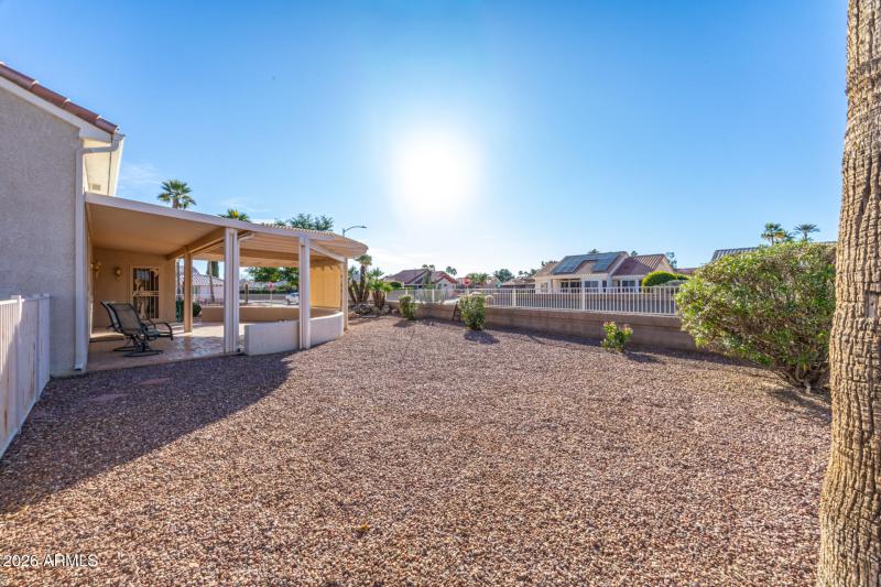 38 Fully fenced back yard