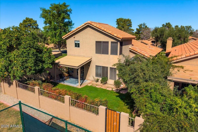 Aerial View Back of Home