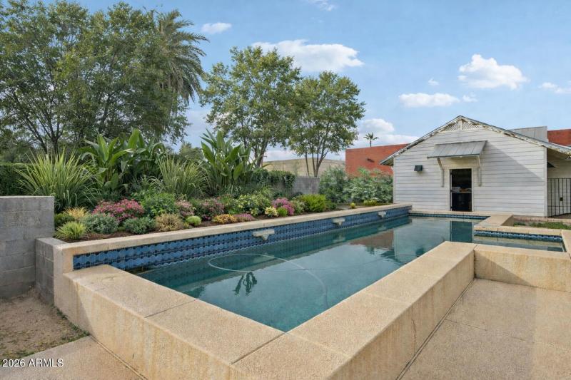 Digitally enhanced pool area