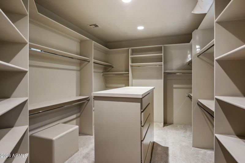 Primary Closet with built-ins