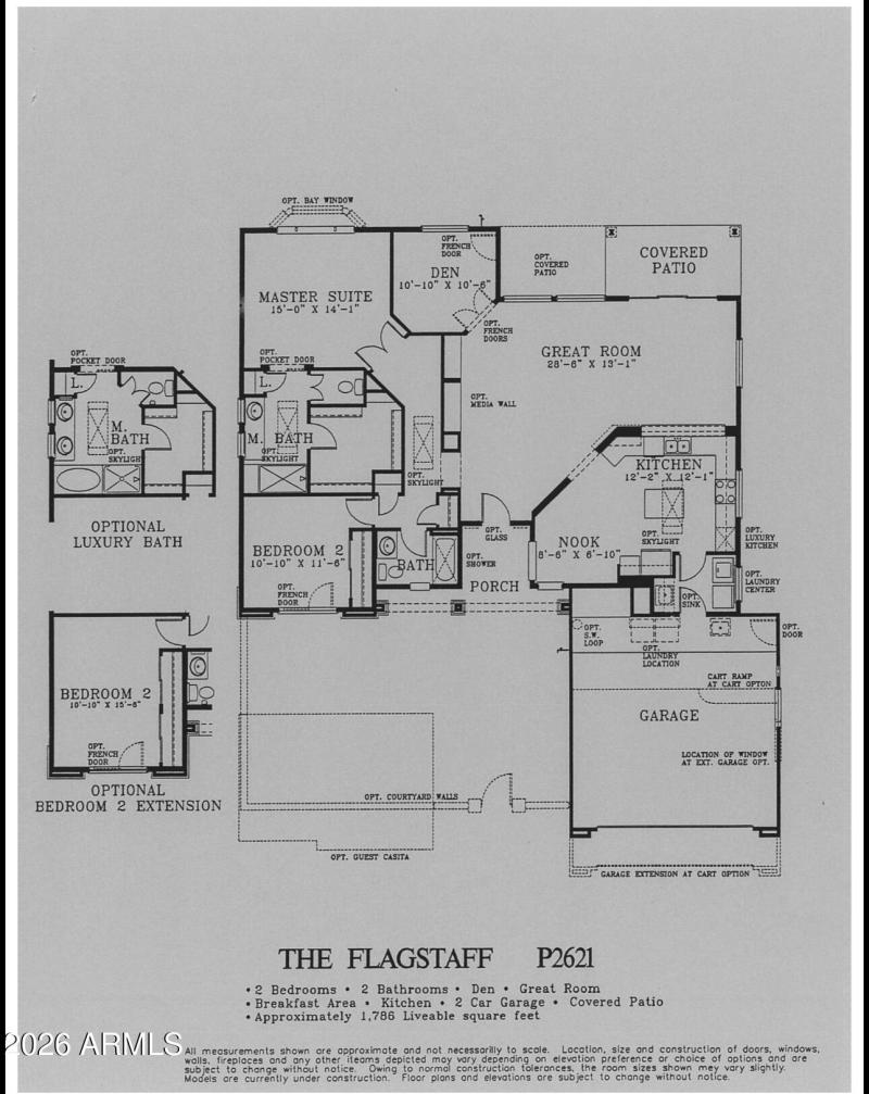 Original floor plan without expansion