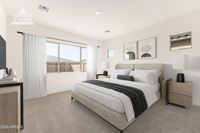 Primary Suite Staged