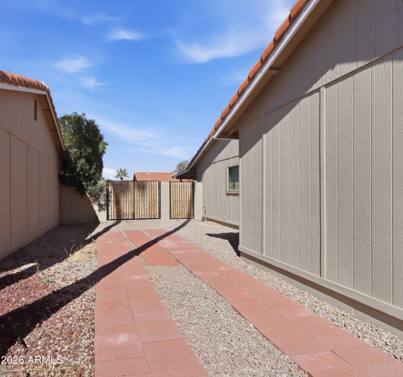 Long Driveway to RV Gate