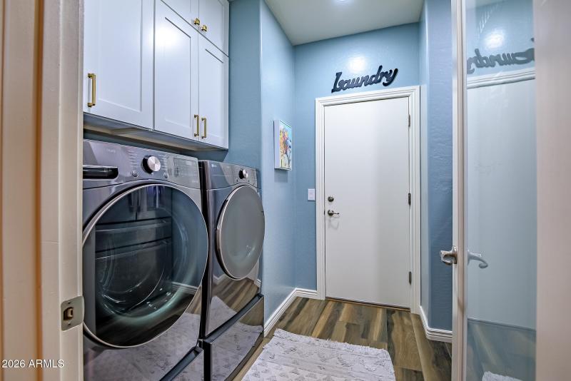 Laubdry on the main floor