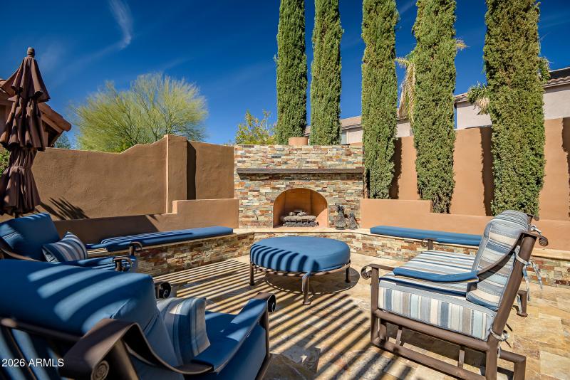 A fireplace to enjoy day or night