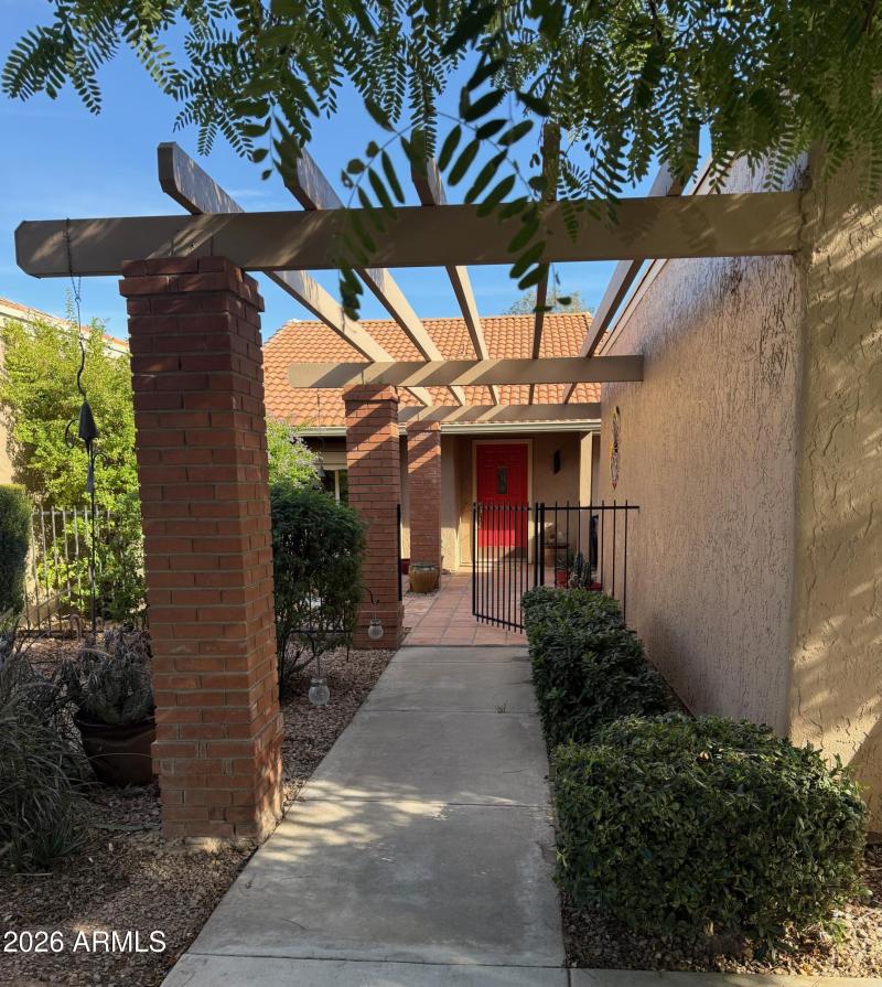 Front Entry with Private Courtyard