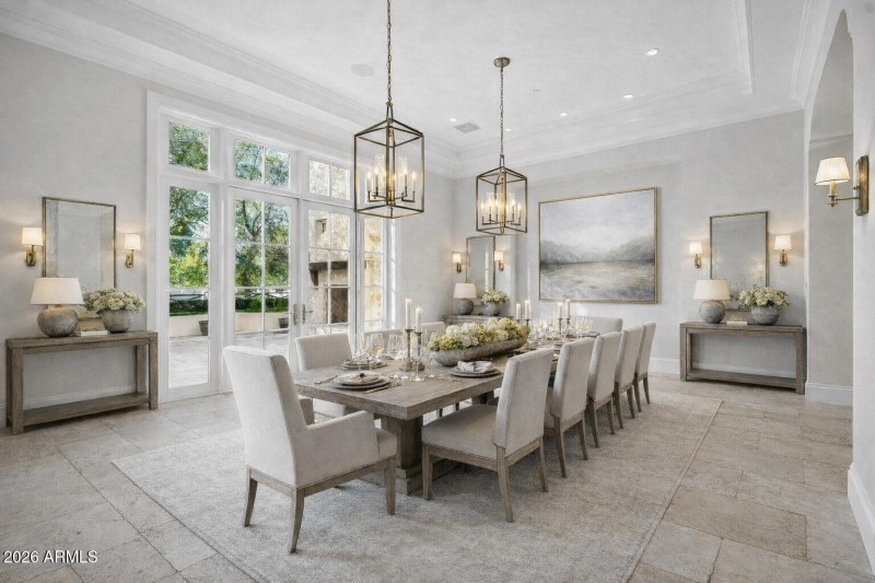 Exeter Blvd Formal Dining Room Staged