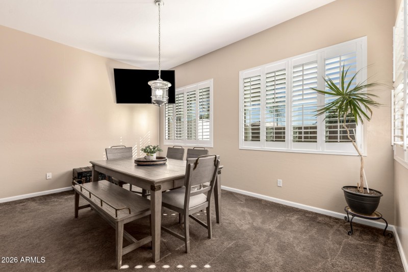 No used as a formal dining room