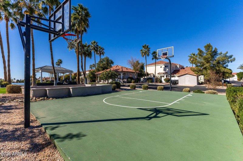 Community basketball court