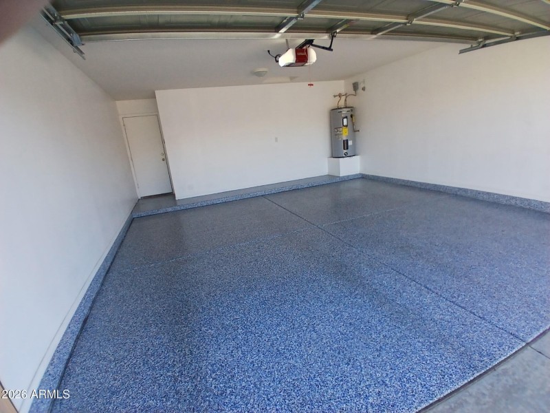 Epoxy coated garagefloor
