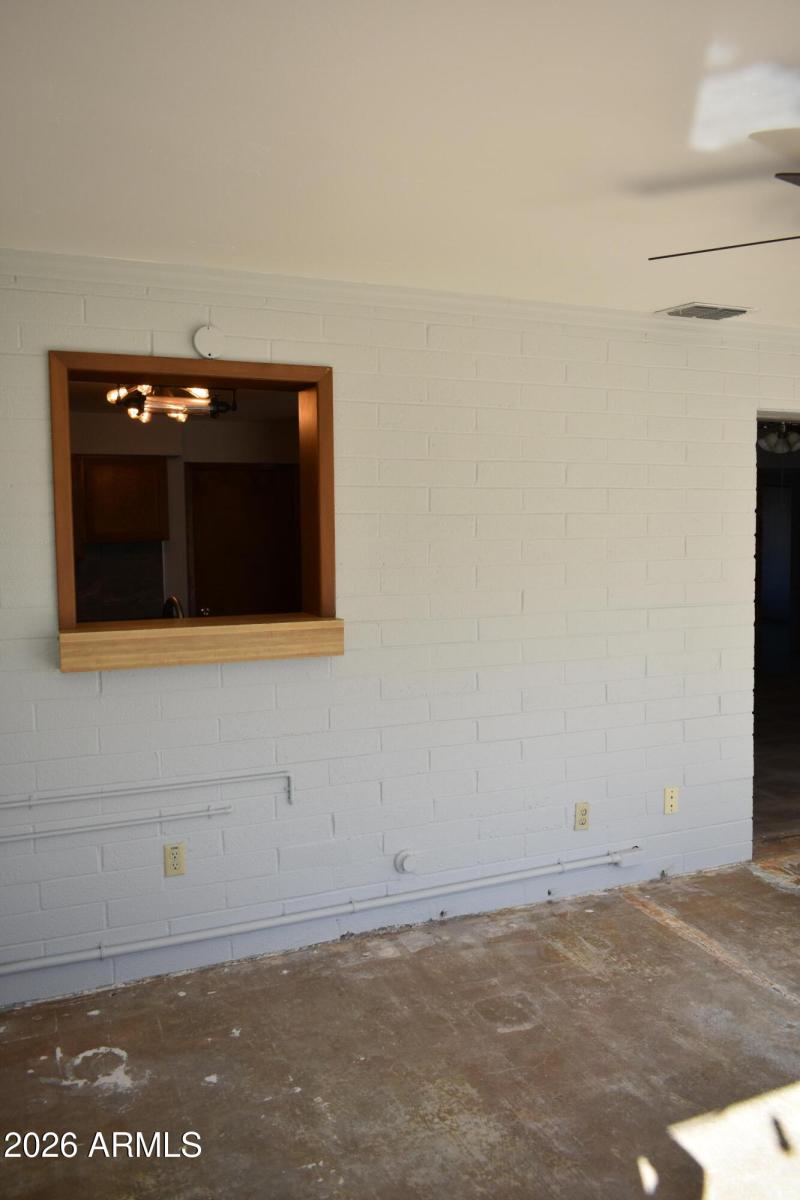 Kitchen window to Bonus Room
