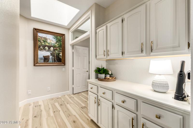 Hallway storage cabinetry