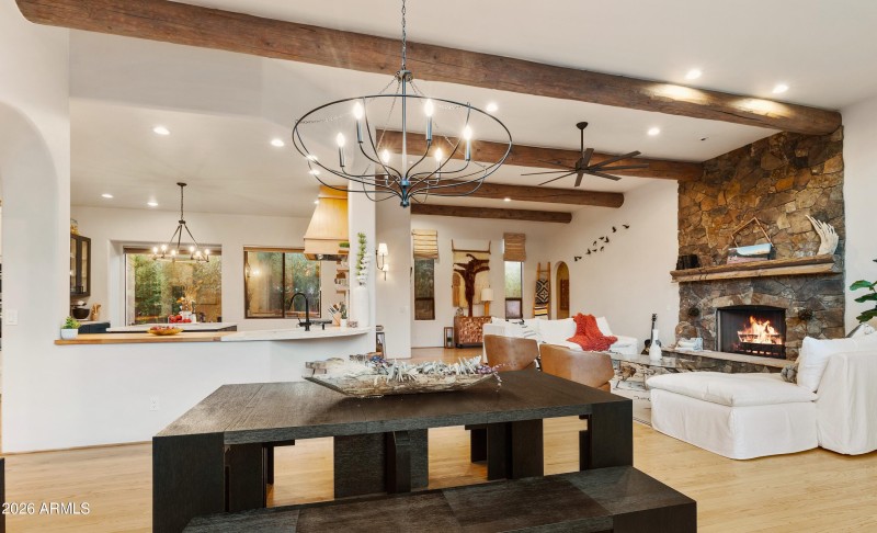 Outside looking backinside