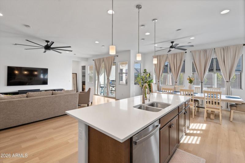 Kitchen & Living Room