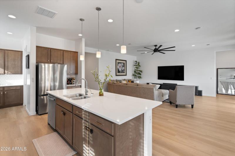 Kitchen & Living Room