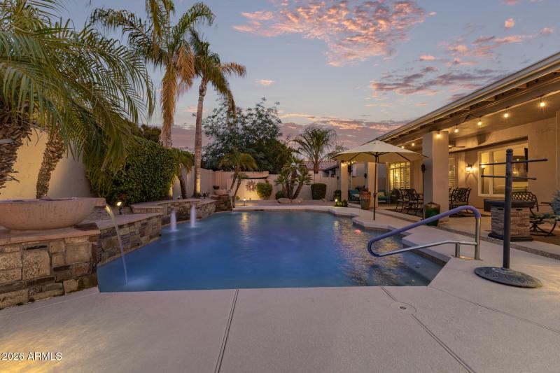 7184 Foothill Dr - 39 - Pool Twilight