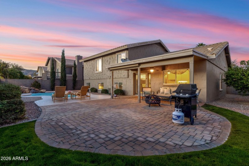 Backyard at Twilight