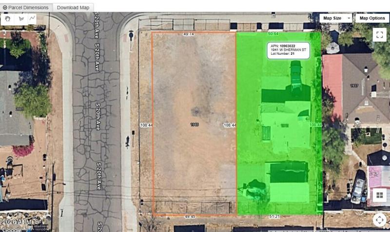 Google Map - 1941 W. Sherman St.