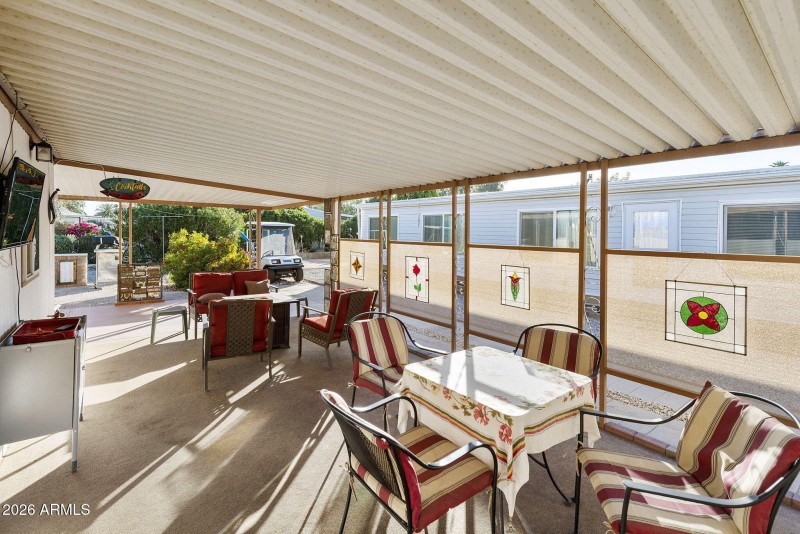 Private Covered Patio Area