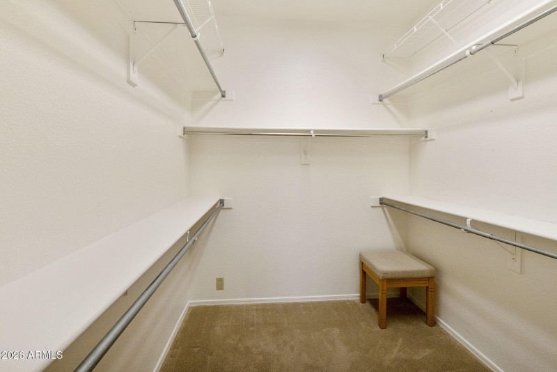 Primary Suite walk-in closet