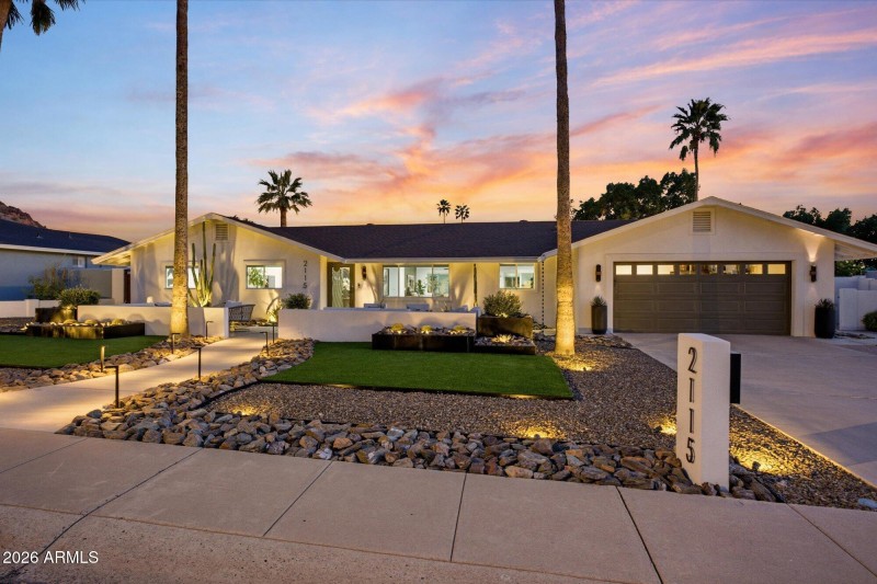 Front of home twilight 3