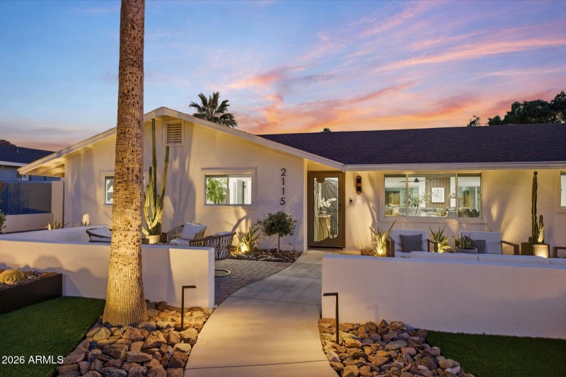 Front of home-twilight 2