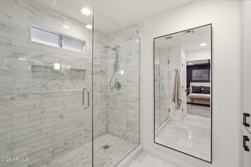 Primary bathroom shower