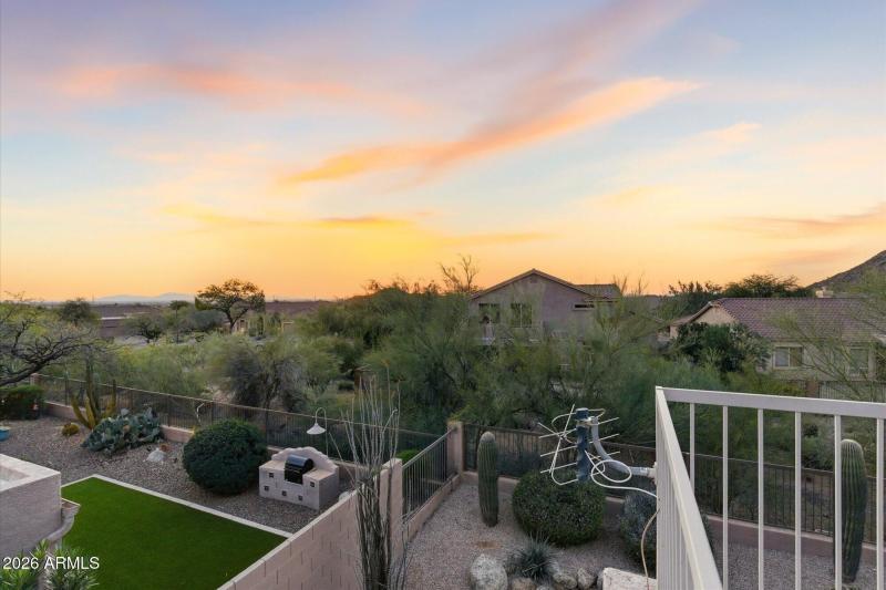 Elevated Views Over Natural Desert Wash