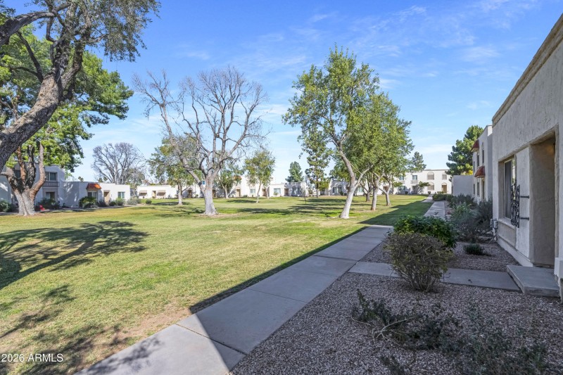 Great open space outside your front door