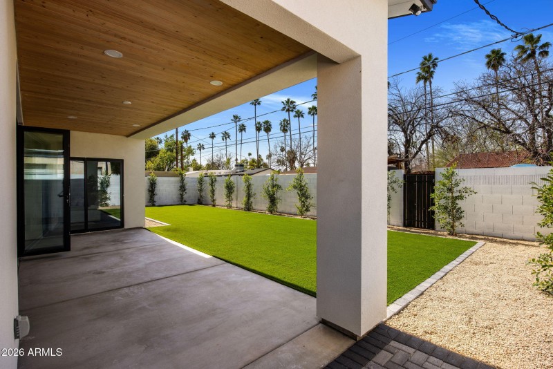 Covered patio