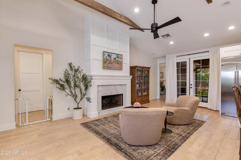 Living Room with Gas Fireplace