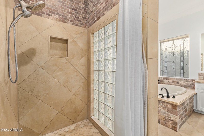 Walk in Shower- Primary Bath