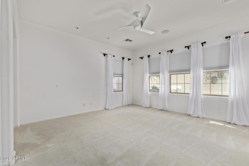 Primary Bdrm- overlooks backyard