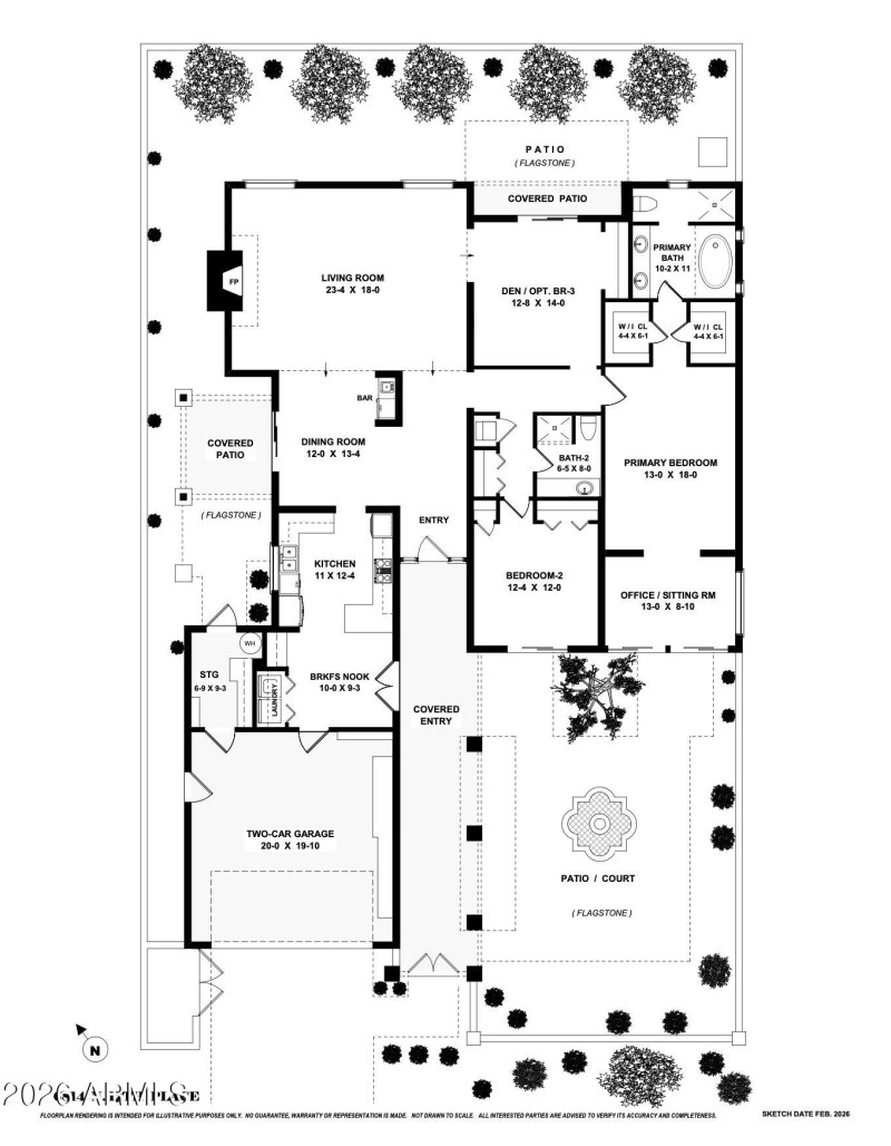 6814 North 17th Place Floor Plan