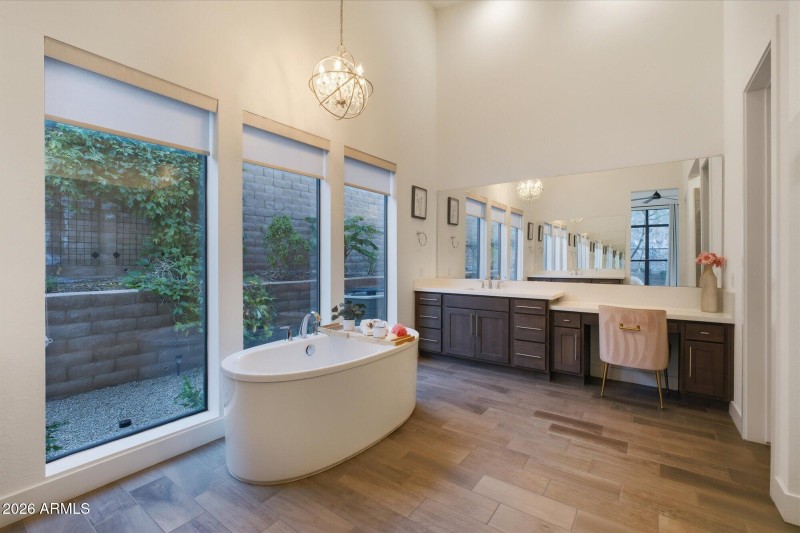Master Bathroom with Freestanding Tub