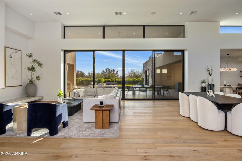 Looking out the back