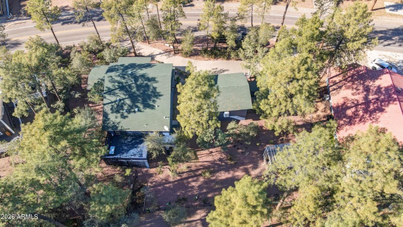 Aerial Straight Above House