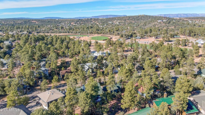 Aerial w Park + Mountains
