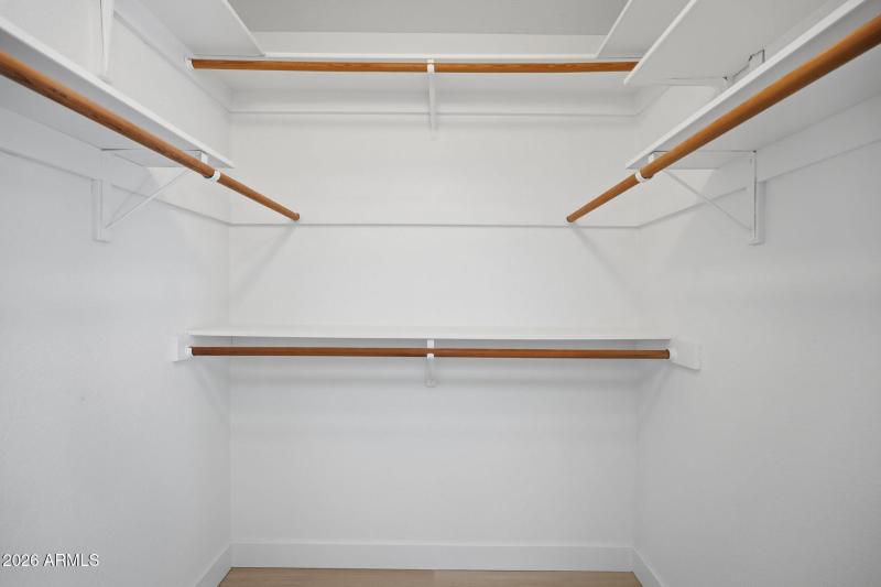 Primary walk-in closet