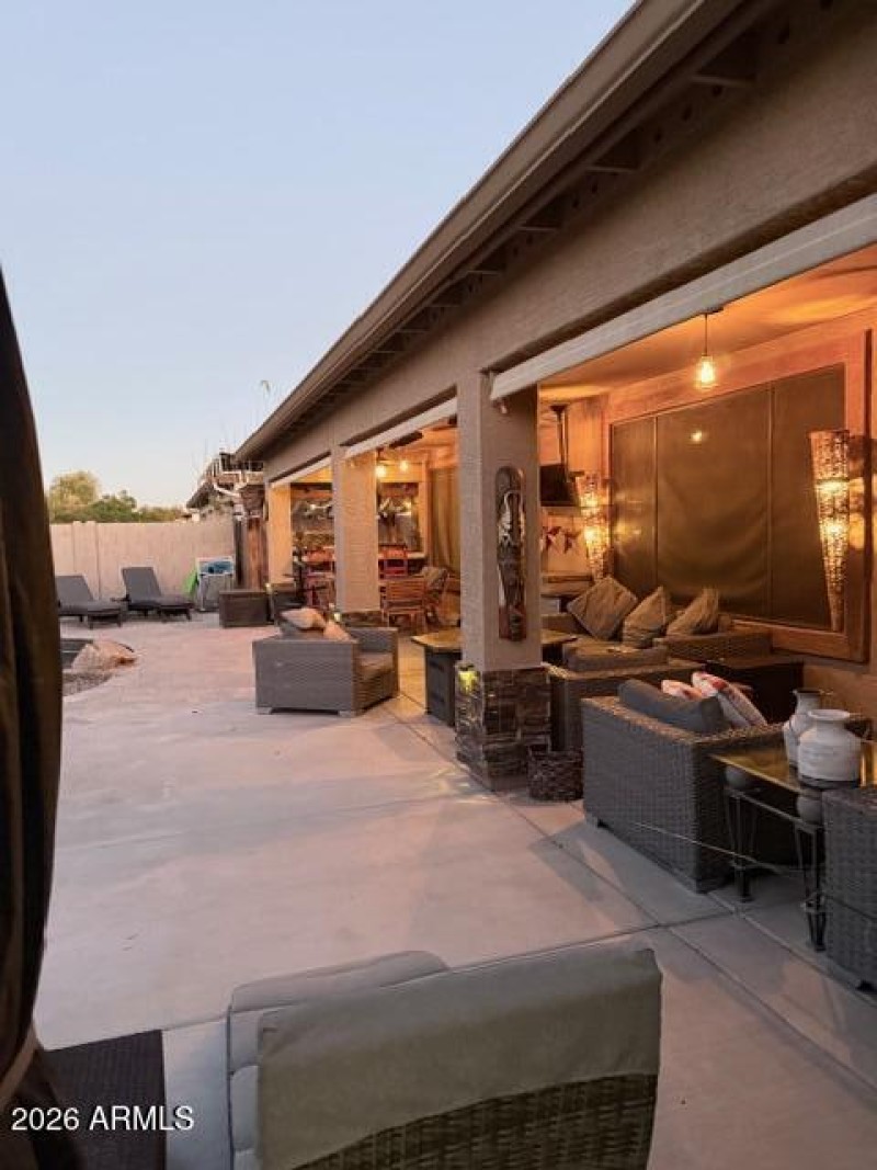 Rear Patio at Dusk (2)