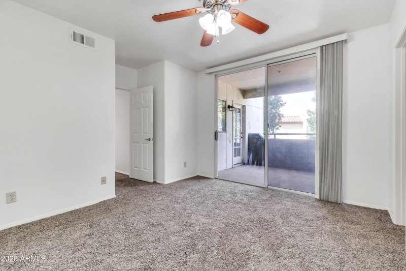 Exit to Balcony From Primary