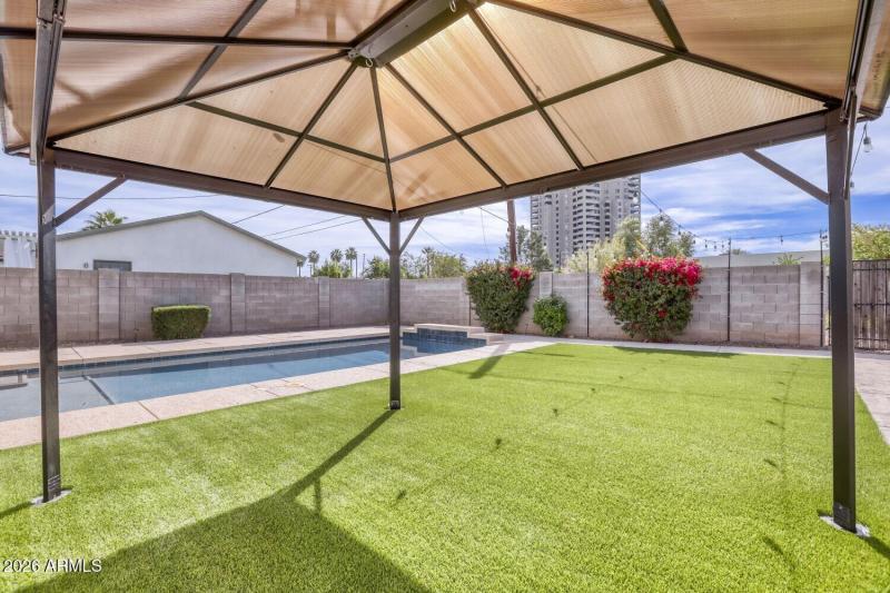 Shade Cover in Backyard