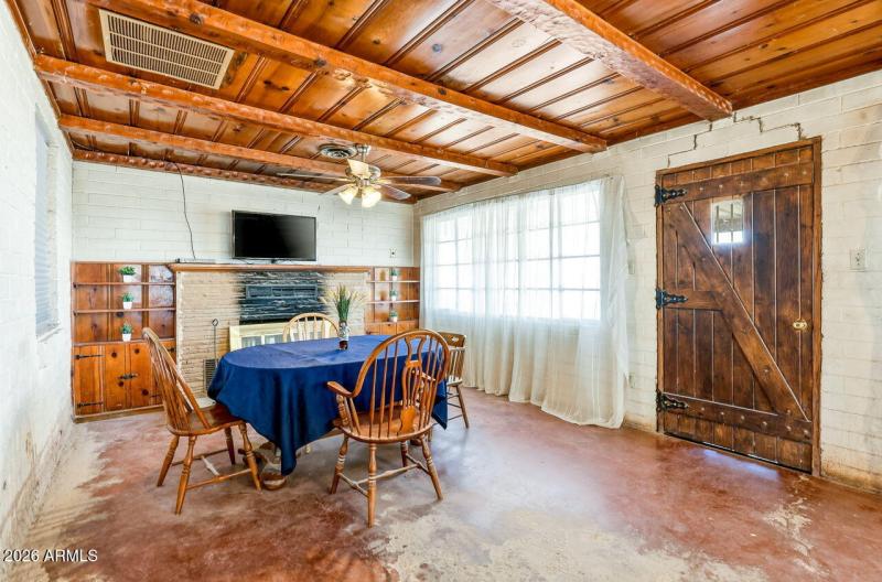 Original Wood Fireplace