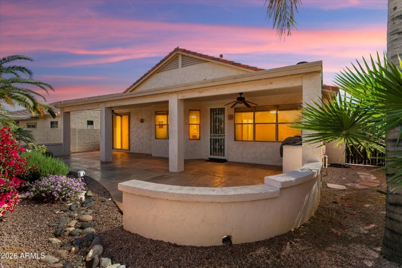 Backyard View at Sunset!